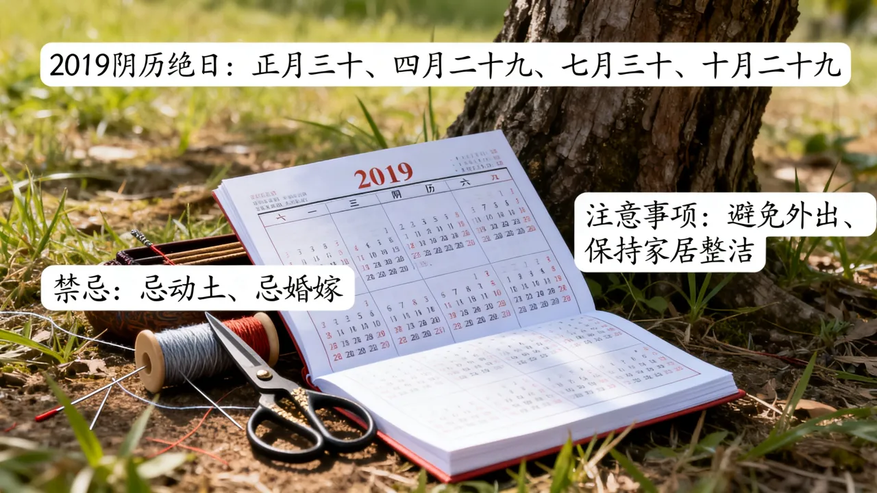 2019阴历绝日具体是哪几天,有什么禁忌和注意事项? 2019阴历绝日具体是哪几天,有什么禁忌和注意事项?