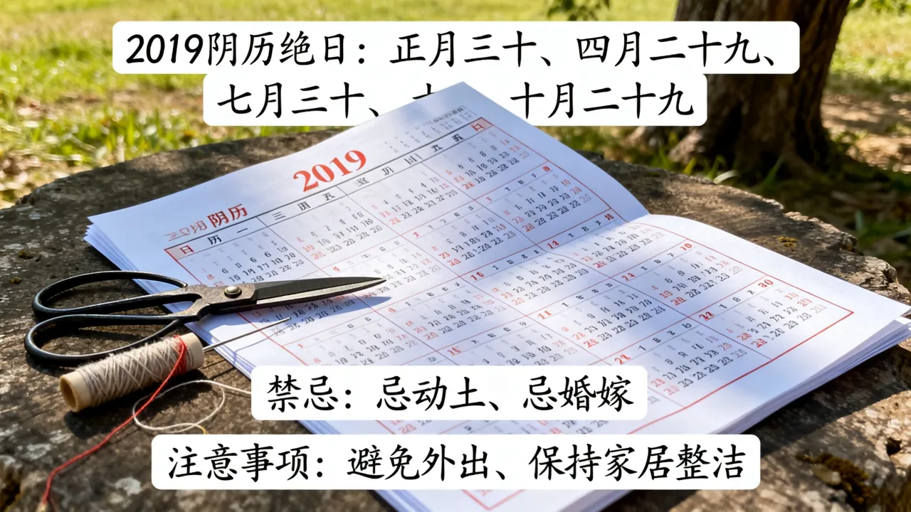 2019阴历绝日具体是哪几天,有什么禁忌和注意事项? 2019阴历绝日具体是哪几天,有什么禁忌和注意事项?