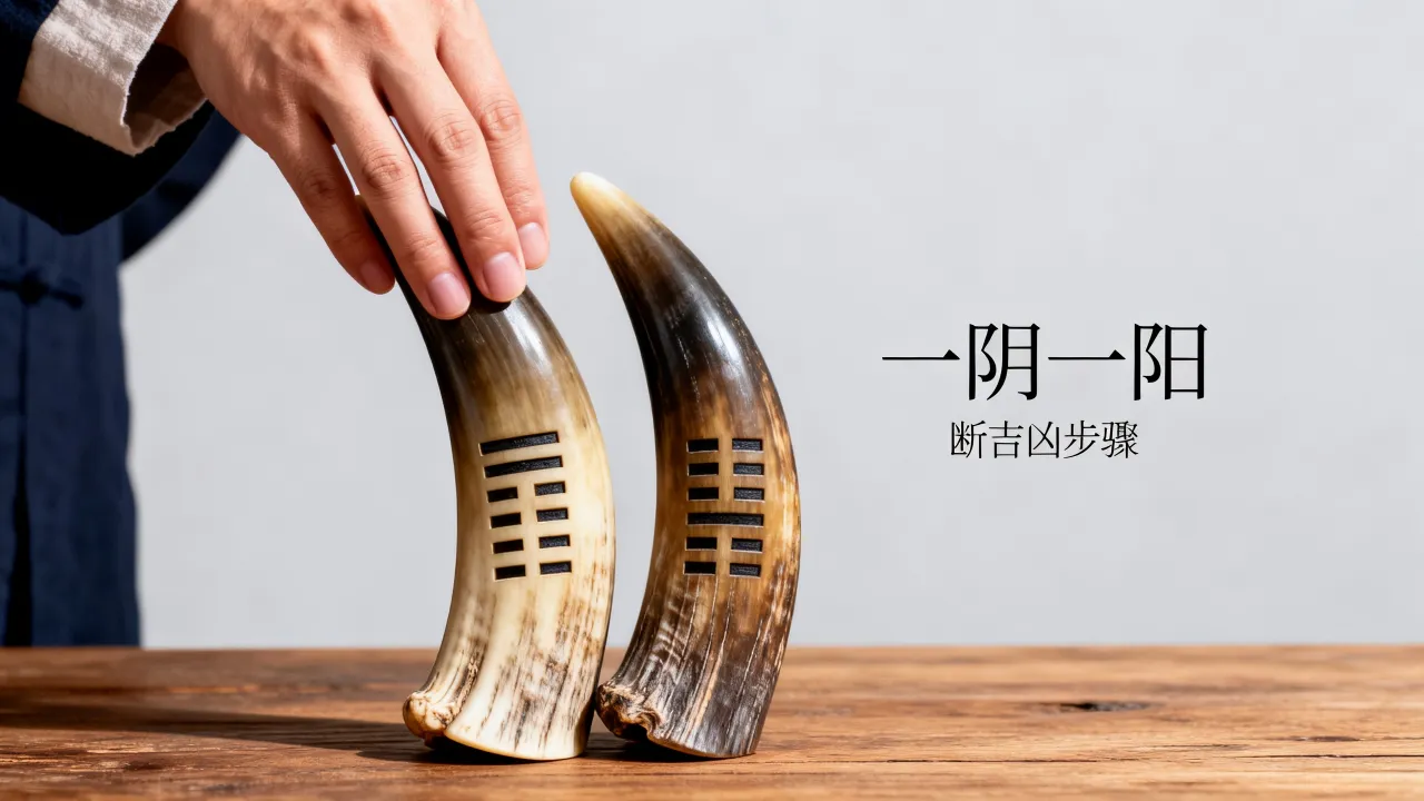牛角卦怎么断吉凶,牛角卦一阴一阳怎么看吉凶 牛角卦怎么断吉凶,牛角卦一阴一阳怎么看吉凶