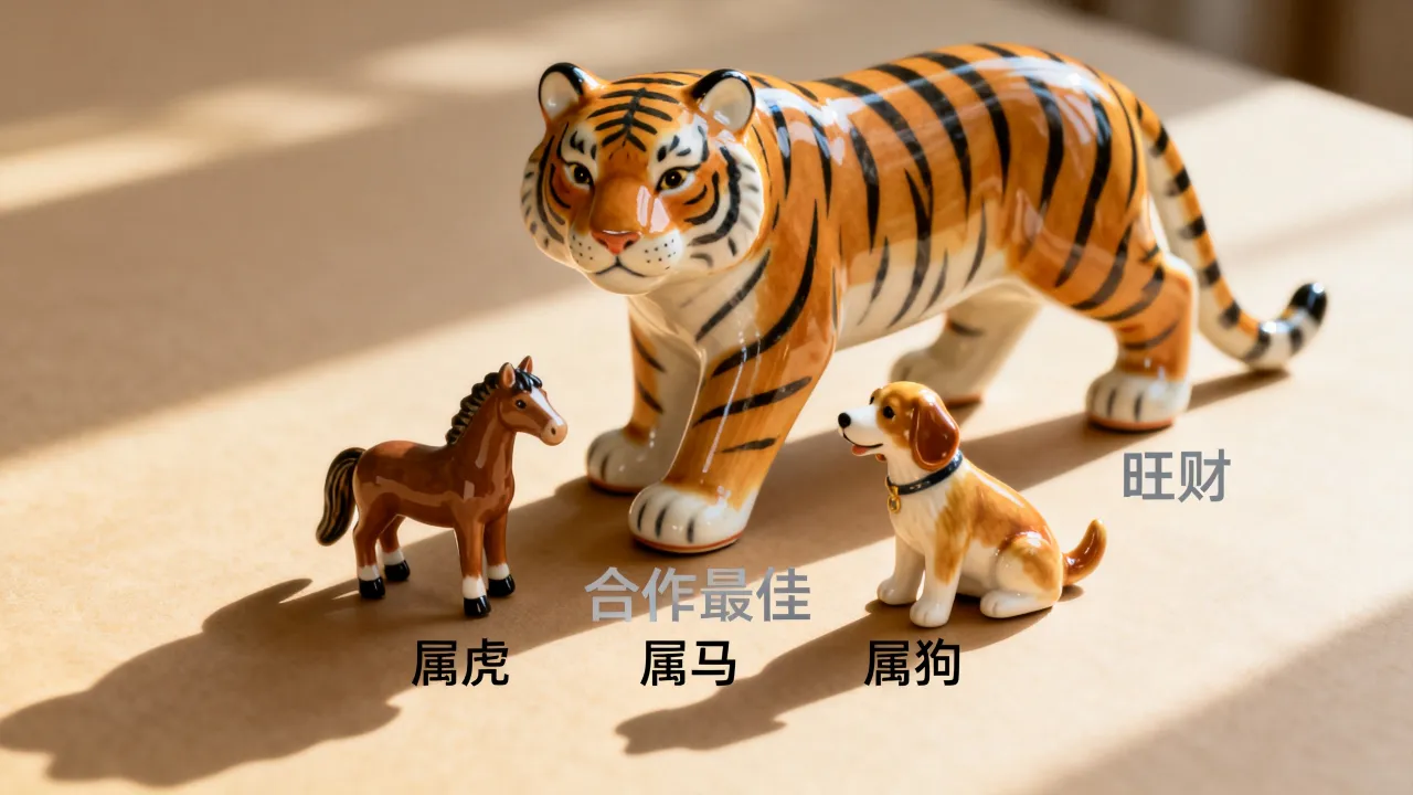 属虎的和什么属相合作最好，属虎和哪个属相合作最旺财？