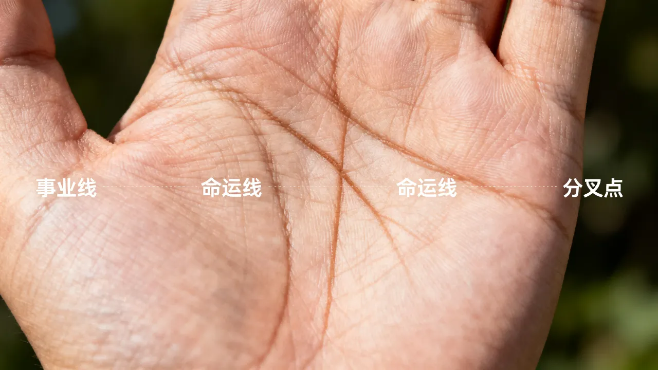 手相事业线和命运线怎么看,事业线分叉代表什么? 手相事业线和命运线怎么看,事业线分叉代表什么?