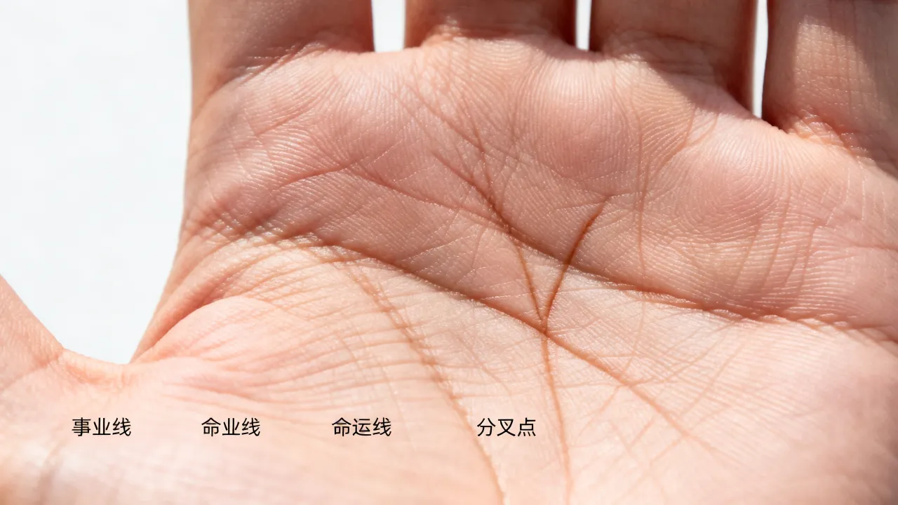 手相事业线和命运线怎么看,事业线分叉代表什么? 手相事业线和命运线怎么看,事业线分叉代表什么?