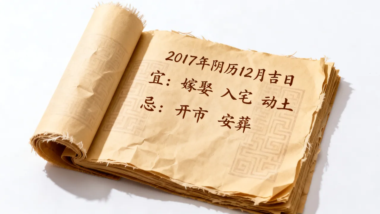 2017阴历12黄历哪几天是吉日,老黄历宜忌查询 2017阴历12黄历哪几天是吉日,老黄历宜忌查询