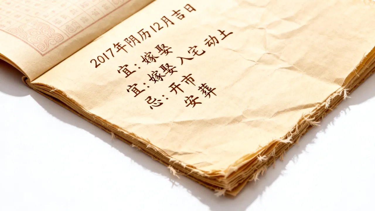 2017阴历12黄历哪几天是吉日，老黄历宜忌查询