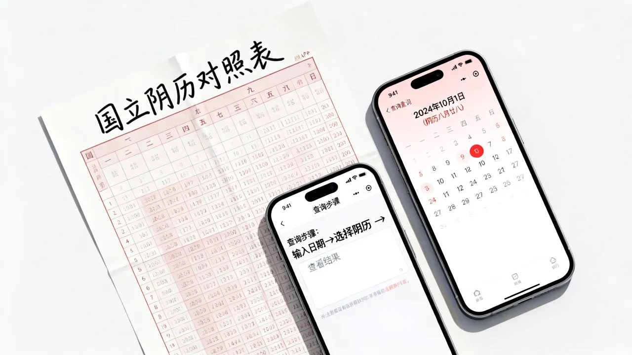 国立阴历对照怎么查?国立阴历查询方法与对照表详解 国立阴历对照怎么查?国立阴历查询方法与对照表详解