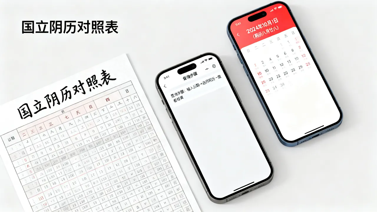 国立阴历对照怎么查?国立阴历查询方法与对照表详解 国立阴历对照怎么查?国立阴历查询方法与对照表详解