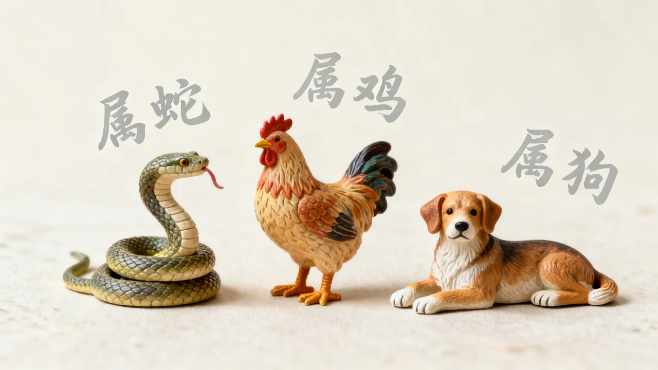 属蛇和属鸡感情运势好吗，一家两个属鸡两个属狗一个属蛇合不合？