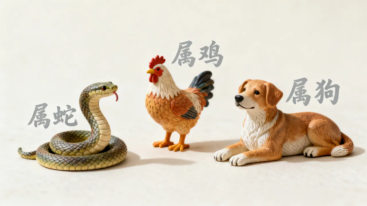 属蛇和属鸡感情运势好吗，一家两个属鸡两个属狗一个属蛇合不合？