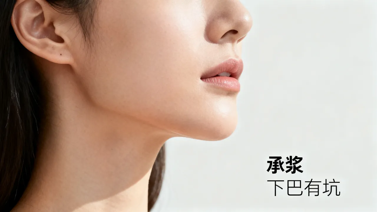 下巴承浆深的女人命运如何，面相图解好坏，下巴有坑代表啥