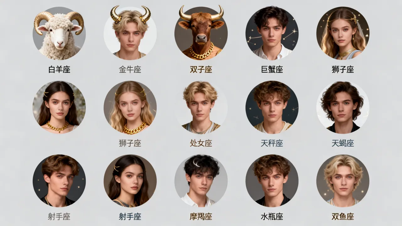 十二星座好看的头像有哪些，十二星座头像哪个好看