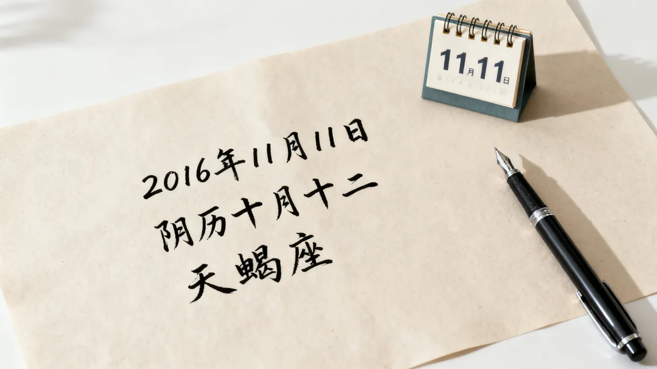 20161111阴历是几月几号，农历十月十二是什么星座？