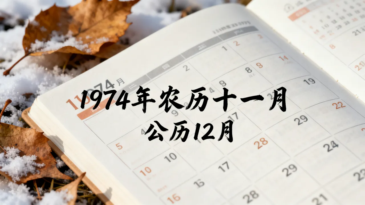 1974年阴历11月是阳历几月?农历十一月对应公历哪一天 1974年阴历11月是阳历几月?农历十一月对应公历哪一天
