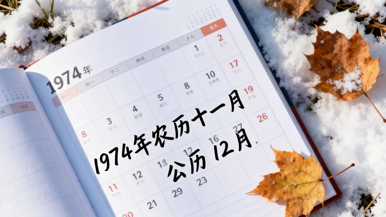 1974年阴历11月是阳历几月?农历十一月对应公历哪一天 1974年阴历11月是阳历几月?农历十一月对应公历哪一天