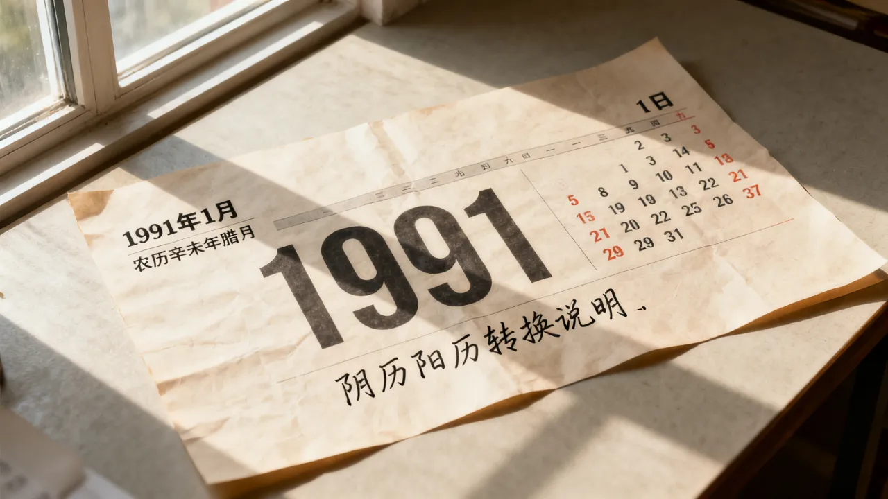 1991年阴历阳历怎么转换?91年农历公历对照表怎么查 1991年阴历阳历怎么转换?91年农历公历对照表怎么查