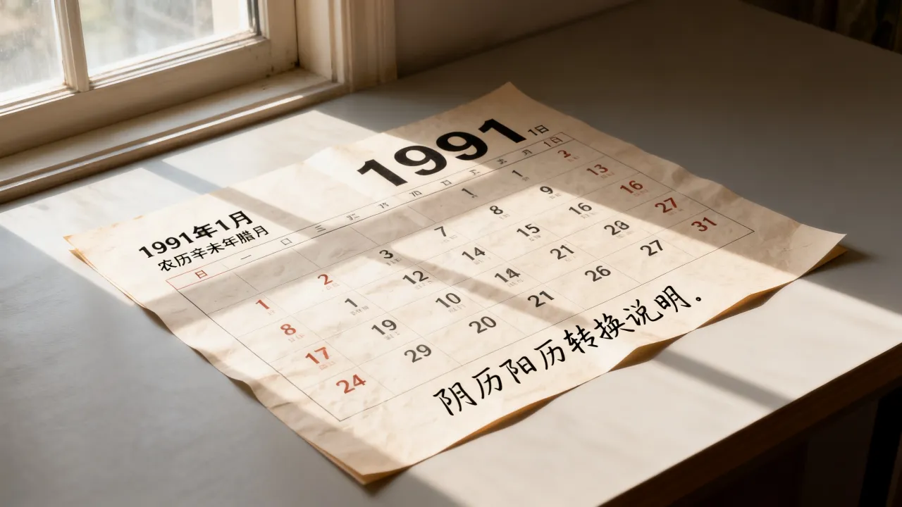 1991年阴历阳历怎么转换?91年农历公历对照表怎么查 1991年阴历阳历怎么转换?91年农历公历对照表怎么查