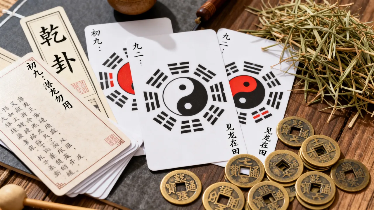 六爻乾卦看吉凶怎么看，乾卦六爻各爻吉凶详解与断卦技巧