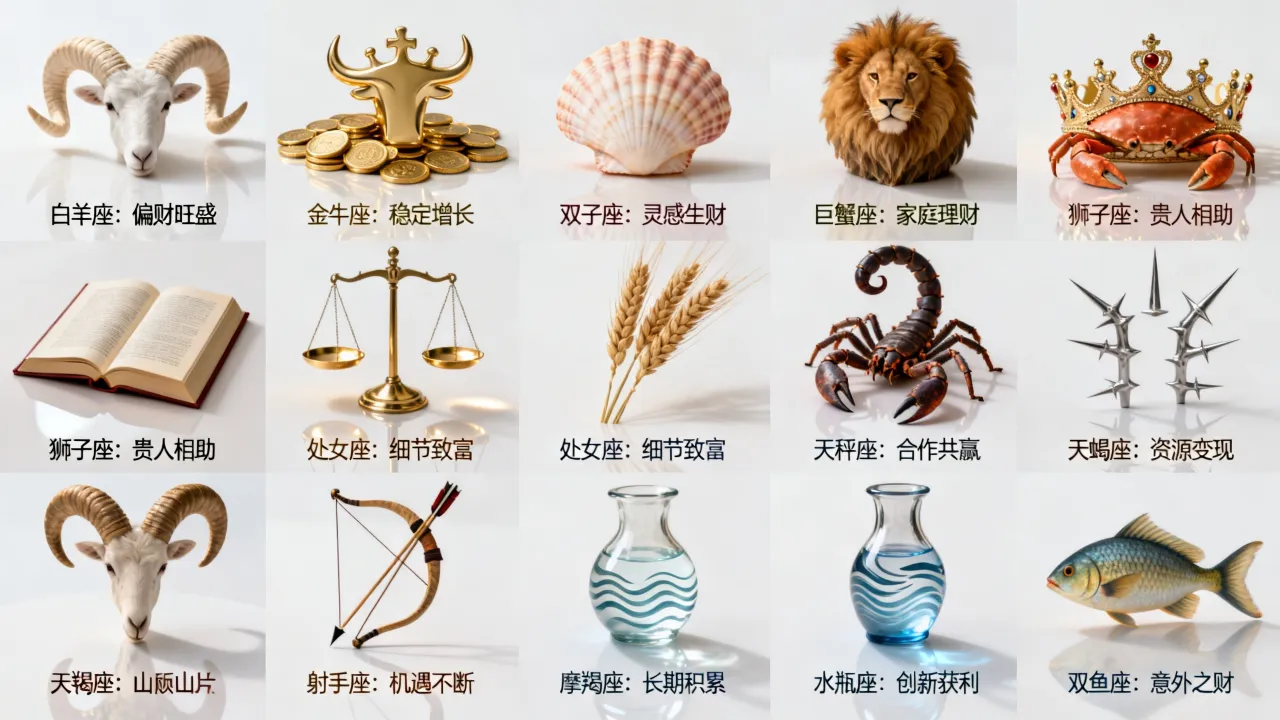 十二星座财运最准的是谁？准到哭的星座财运排行