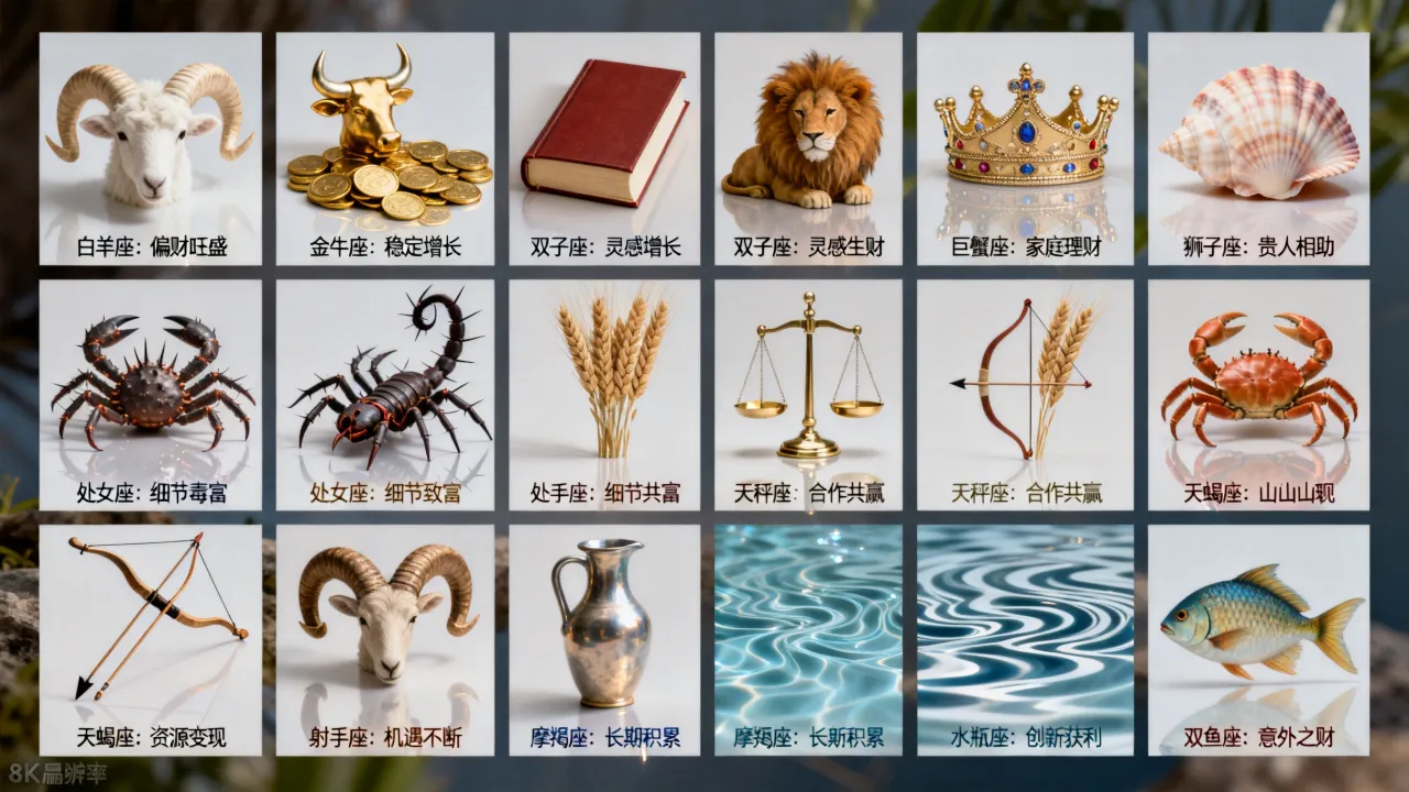 十二星座财运最准的是谁？准到哭的星座财运排行