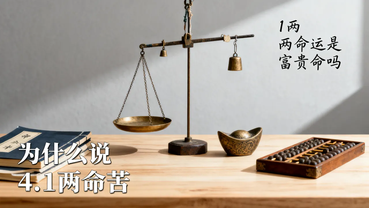 1两命运是富贵命吗,为什么说4.1两命苦? 1两命运是富贵命吗,为什么说4.1两命苦?