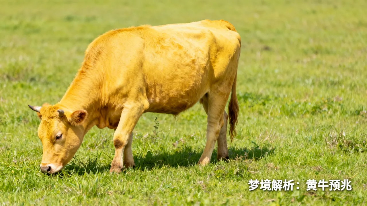 梦到黄色的牛代表着什么？梦到黄牛是吉兆吗，梦见黄牛有何预兆