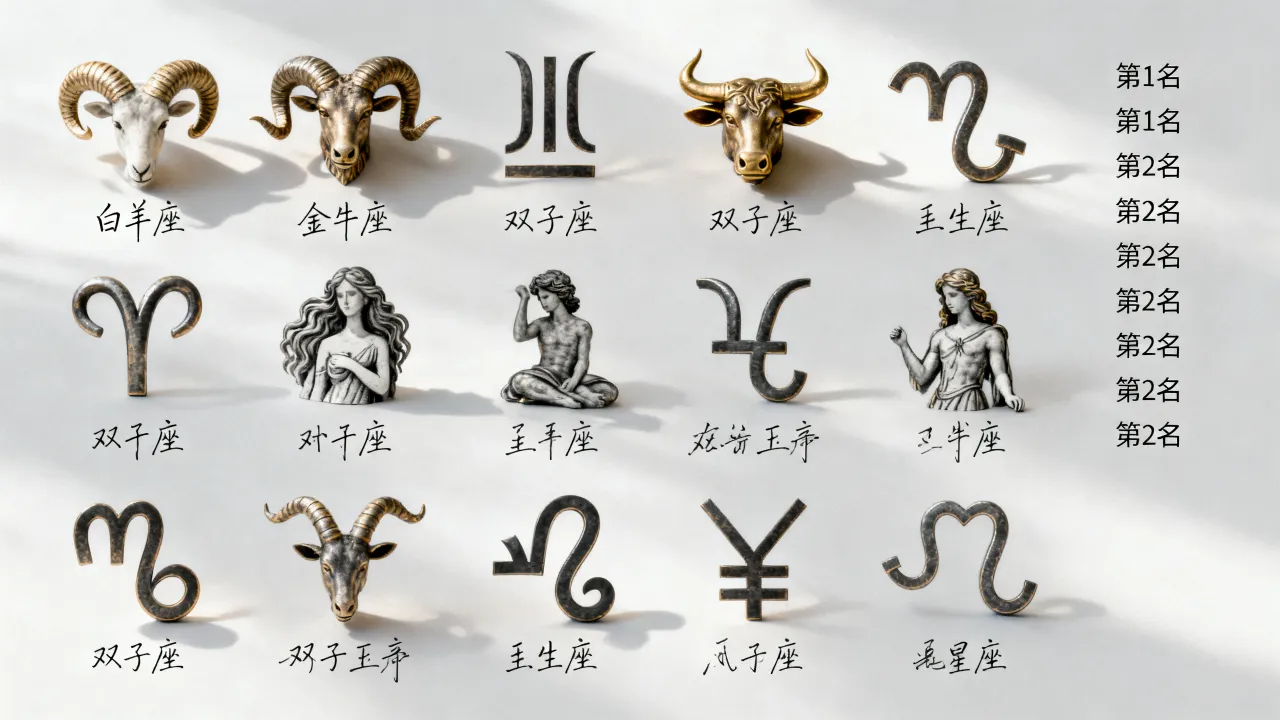 十二星座谁最受欢迎，十二星座受欢迎排行榜第一名是谁？