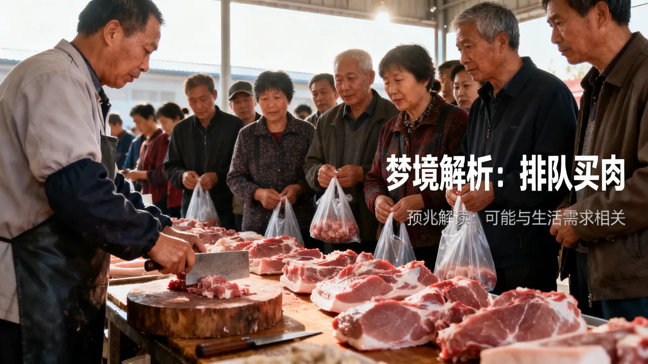 梦到排队买肉有什么意思吗,梦到排队买肉是什么预兆 梦到排队买肉有什么意思吗,梦到排队买肉是什么预兆