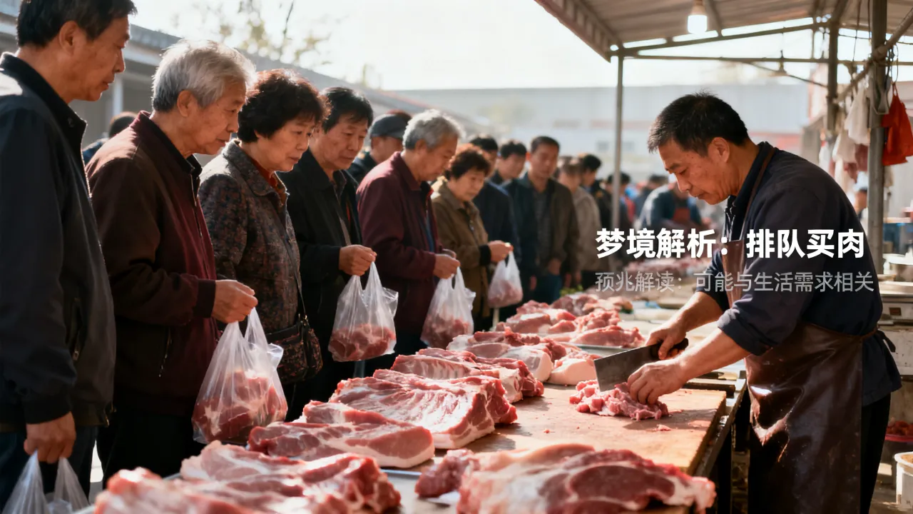 梦到排队买肉有什么意思吗,梦到排队买肉是什么预兆 梦到排队买肉有什么意思吗,梦到排队买肉是什么预兆