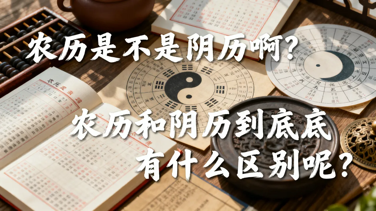 农历是不是阴历啊，农历和阴历到底有什么区别呢？