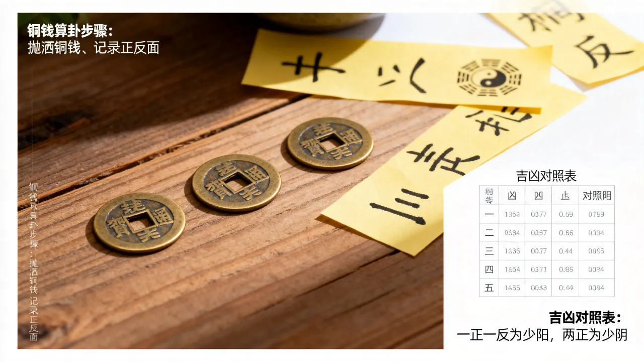 铜钱算卦怎么看吉凶,铜钱算卦吉凶对照表怎么解读 铜钱算卦怎么看吉凶,铜钱算卦吉凶对照表怎么解读