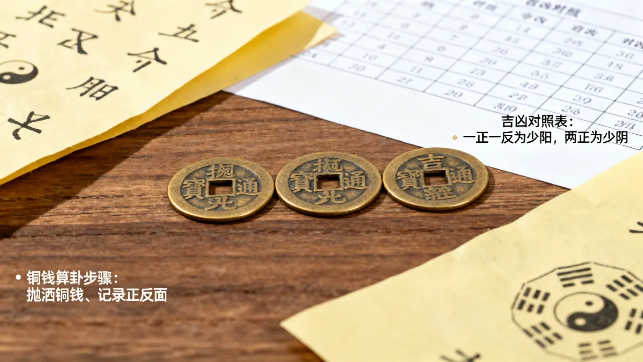 铜钱算卦怎么看吉凶,铜钱算卦吉凶对照表怎么解读 铜钱算卦怎么看吉凶,铜钱算卦吉凶对照表怎么解读