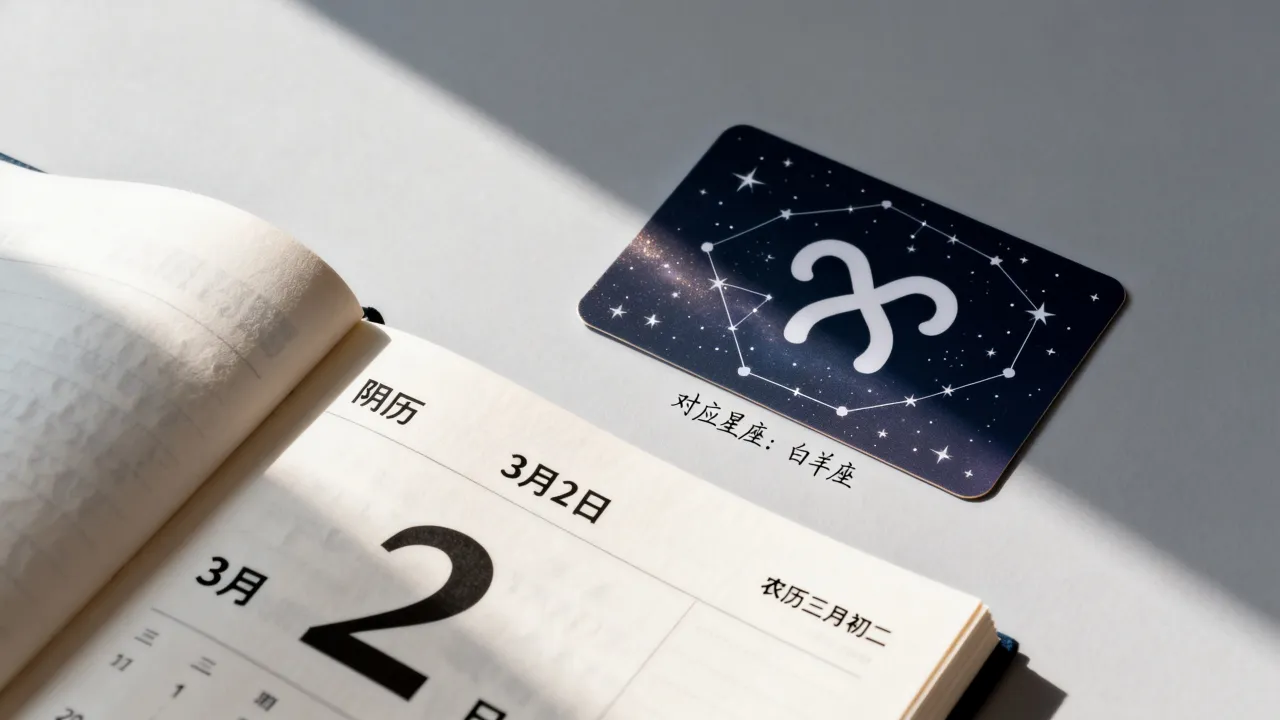 阴历3月2日是什么星座,农历三月初二对应哪个星座? 阴历3月2日是什么星座,农历三月初二对应哪个星座?
