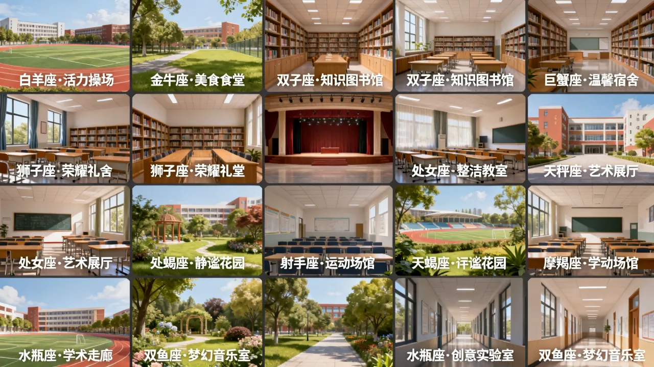 十二星座专属校园是什么？，十二星座校园哪个星座最受欢迎
