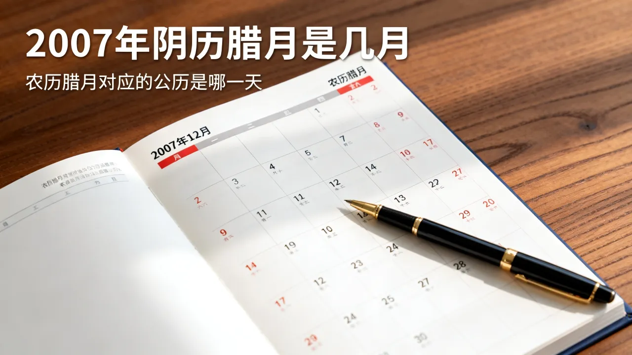 2007年阴历腊月是几月,农历腊月对应的公历是哪一天? 2007年阴历腊月是几月,农历腊月对应的公历是哪一天?