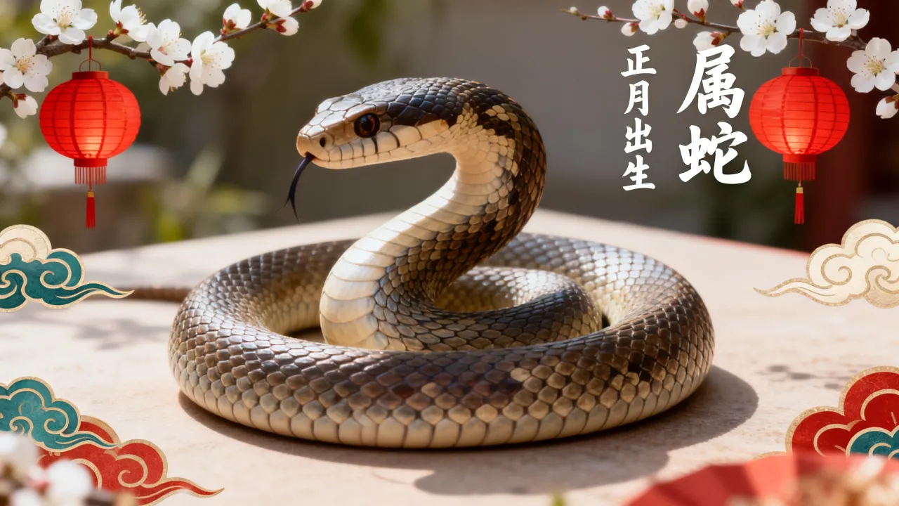 农历正月的蛇命运如何，属蛇正月出生的人命好不好