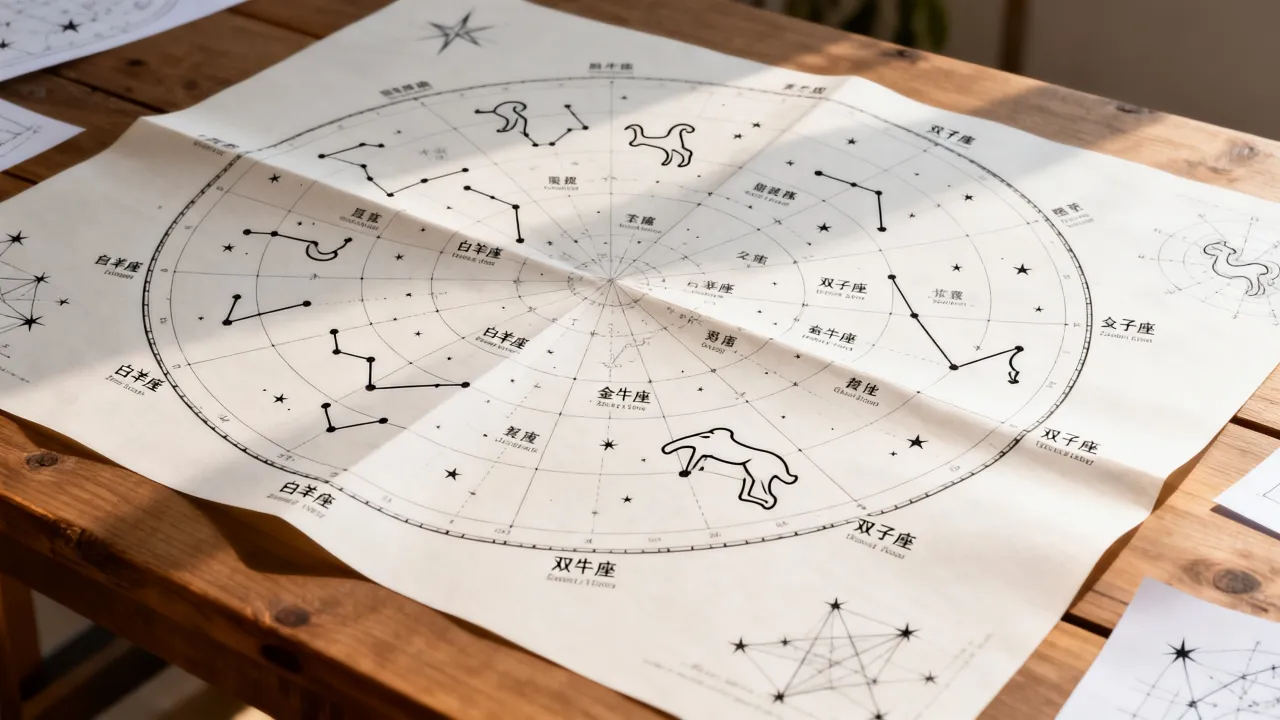 十二星座构图表准不准？星座图怎么画，详解每个星座的位置