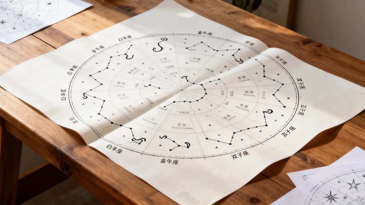 十二星座构图表准不准？星座图怎么画，详解每个星座的位置