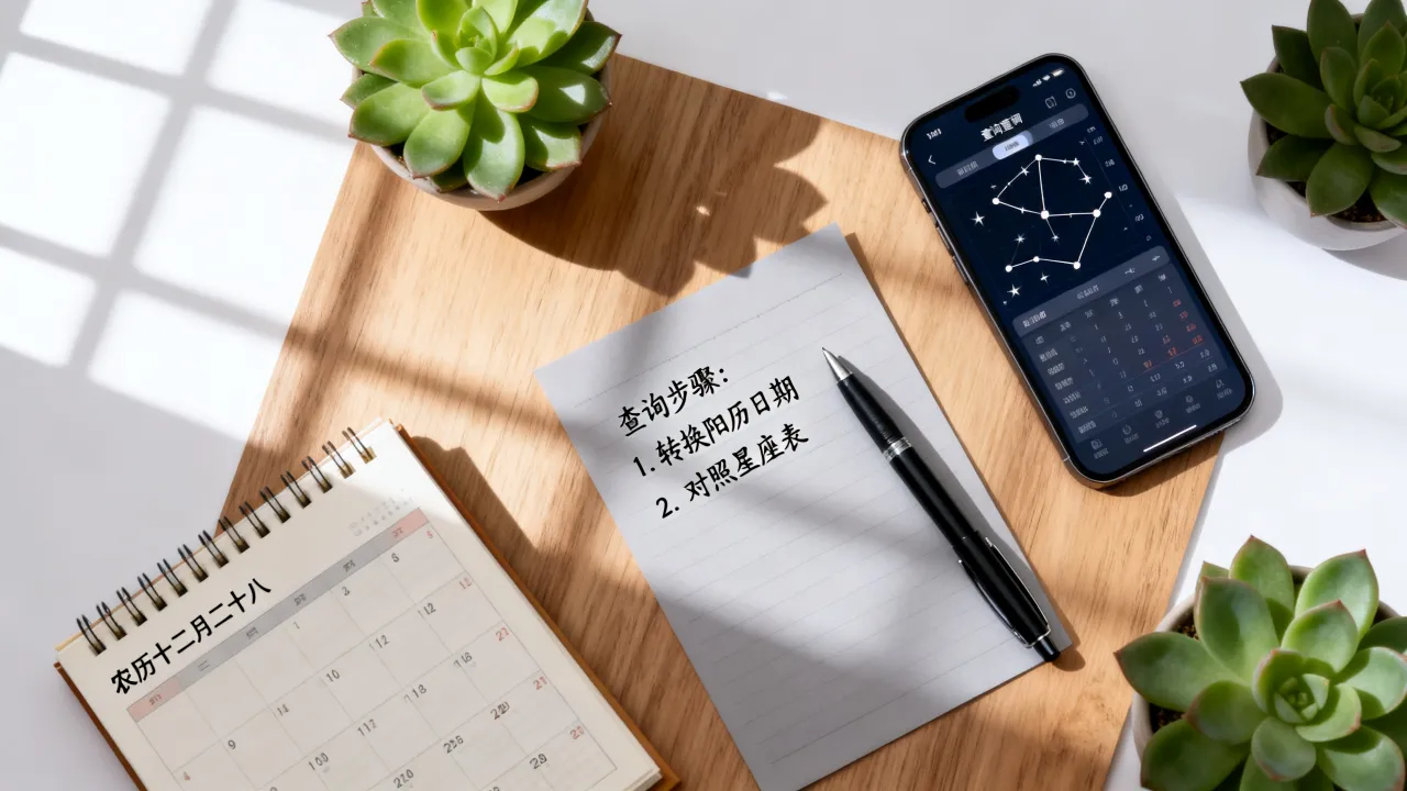 农历十二月二十八是什么星座,阴历生日对应的星座怎么查 农历十二月二十八是什么星座,阴历生日对应的星座怎么查