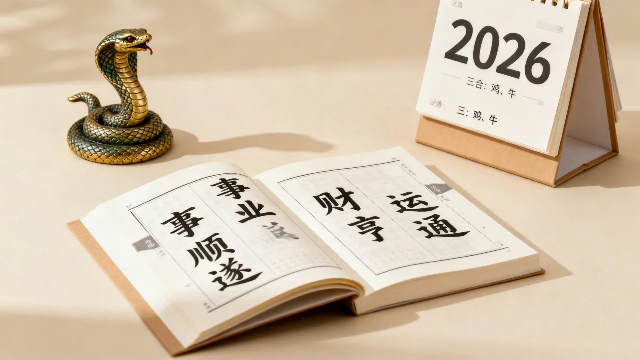 1977属蛇男2026运势如何，2026属蛇三合运势一览表？