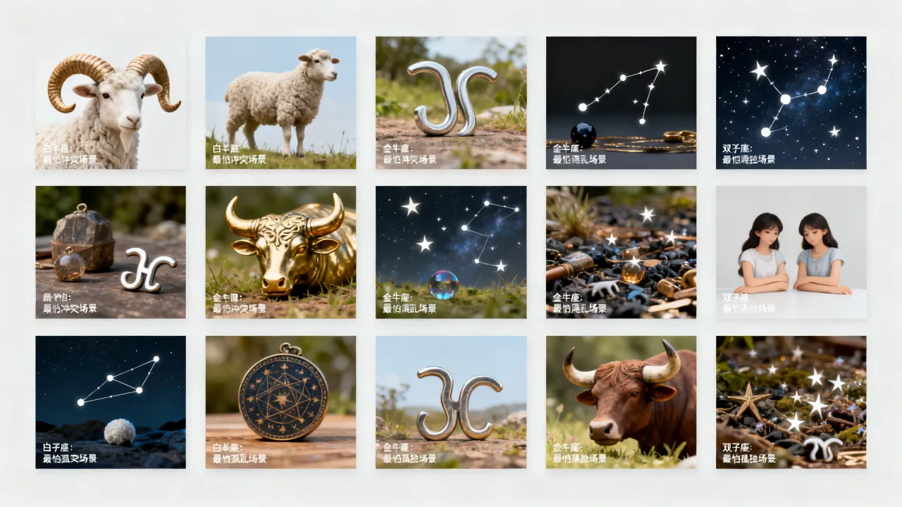 十二星座最怕什么？十二星座最怕什么地方？