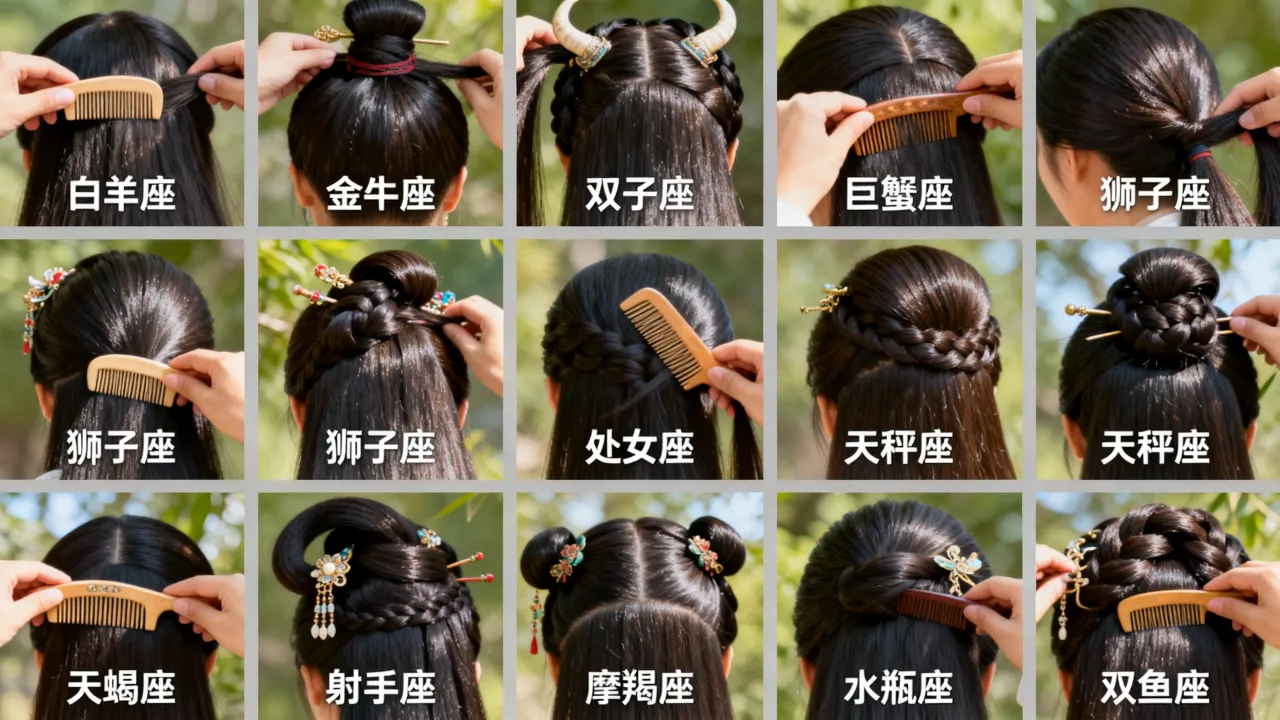 十二星座的古代发型是什么?古代发型怎么梳? 十二星座的古代发型是什么?古代发型怎么梳?