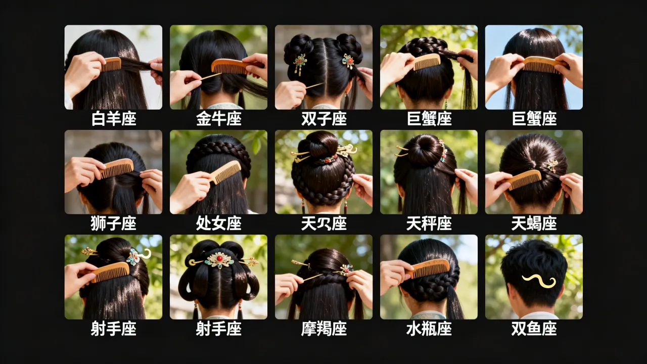 十二星座的古代发型是什么?古代发型怎么梳? 十二星座的古代发型是什么?古代发型怎么梳?