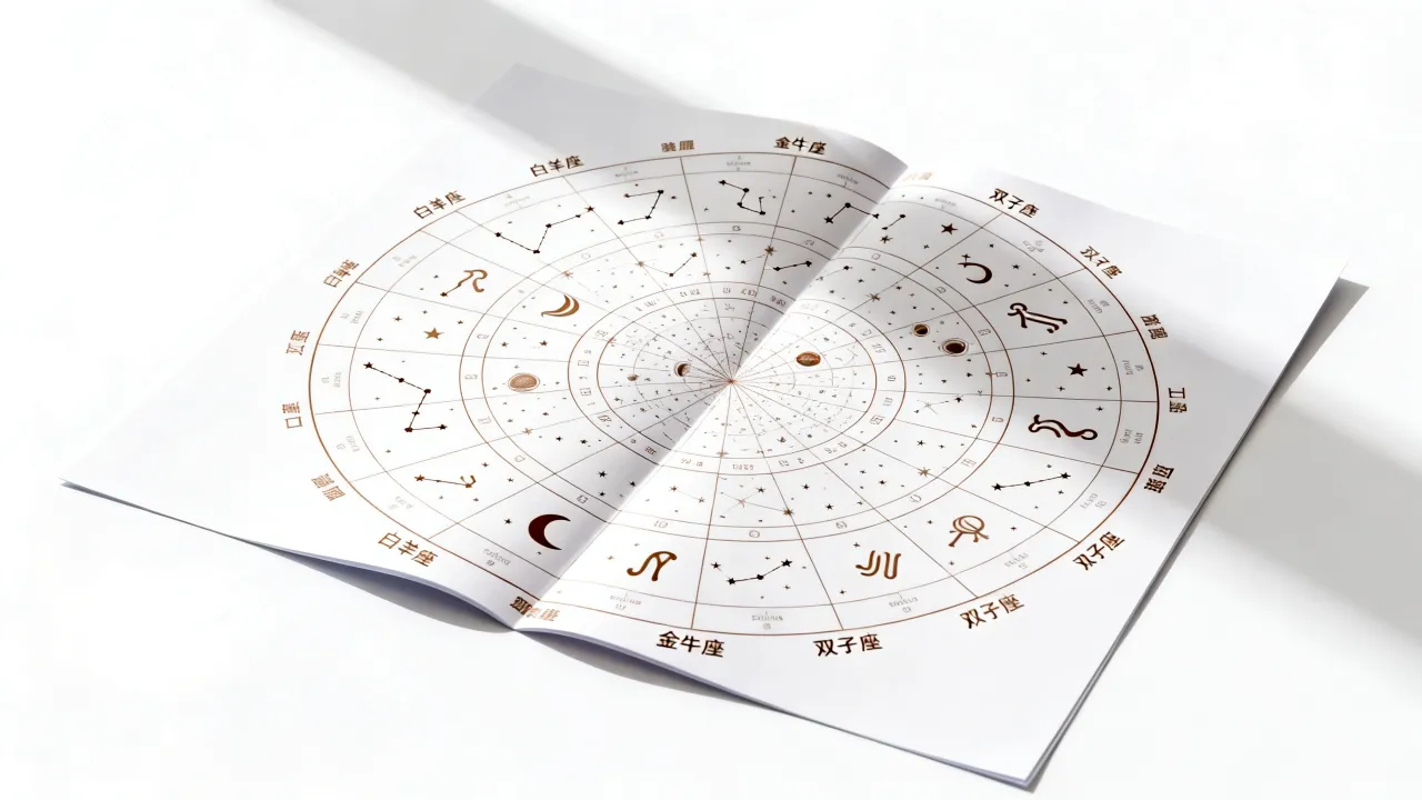 十二星座命盘图片怎么看，星座命盘解析准不准？