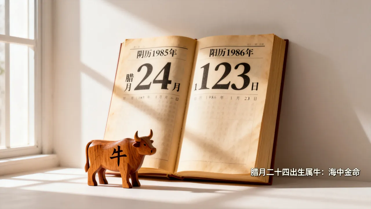 阴历1985年腊月24是阳历几号,腊月二十四出生属牛是什么命 阴历1985年腊月24是阳历几号,腊月二十四出生属牛是什么命