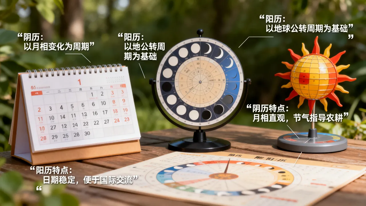 什么是阴历，阴历和阳历的区别是什么以及各自特点？