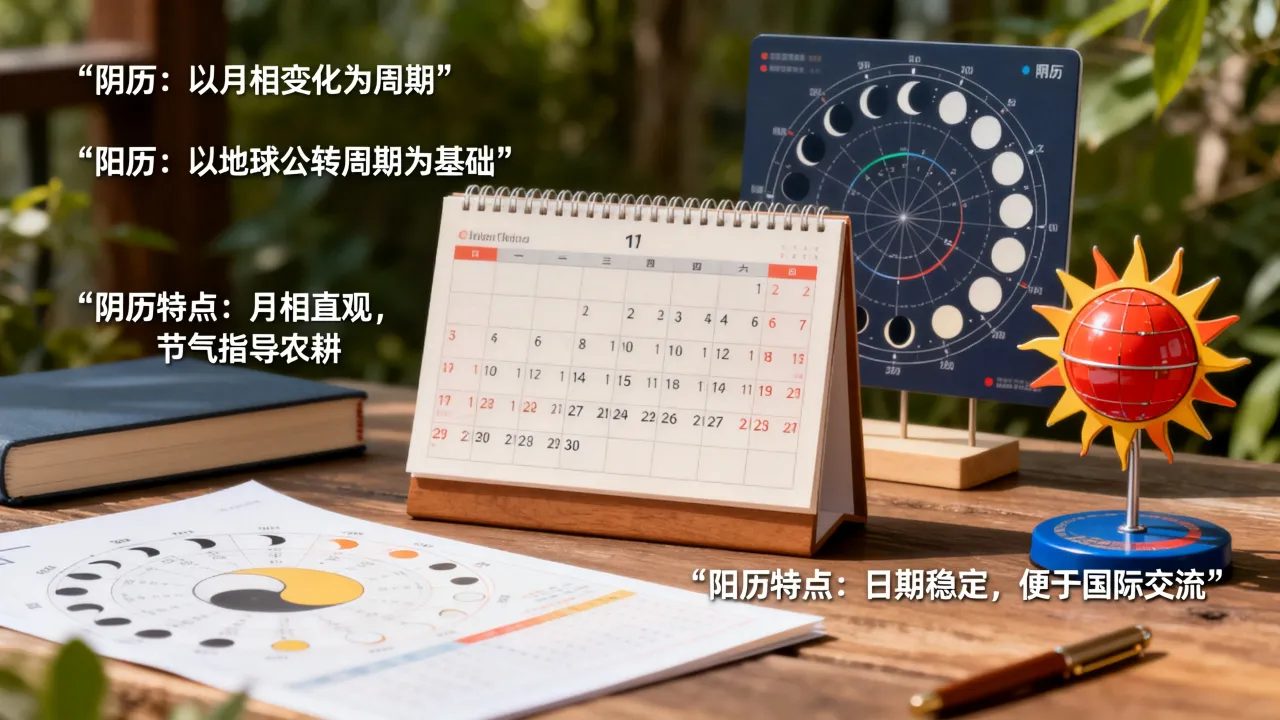 什么是阴历,阴历和阳历的区别是什么以及各自特点? 什么是阴历,阴历和阳历的区别是什么以及各自特点?