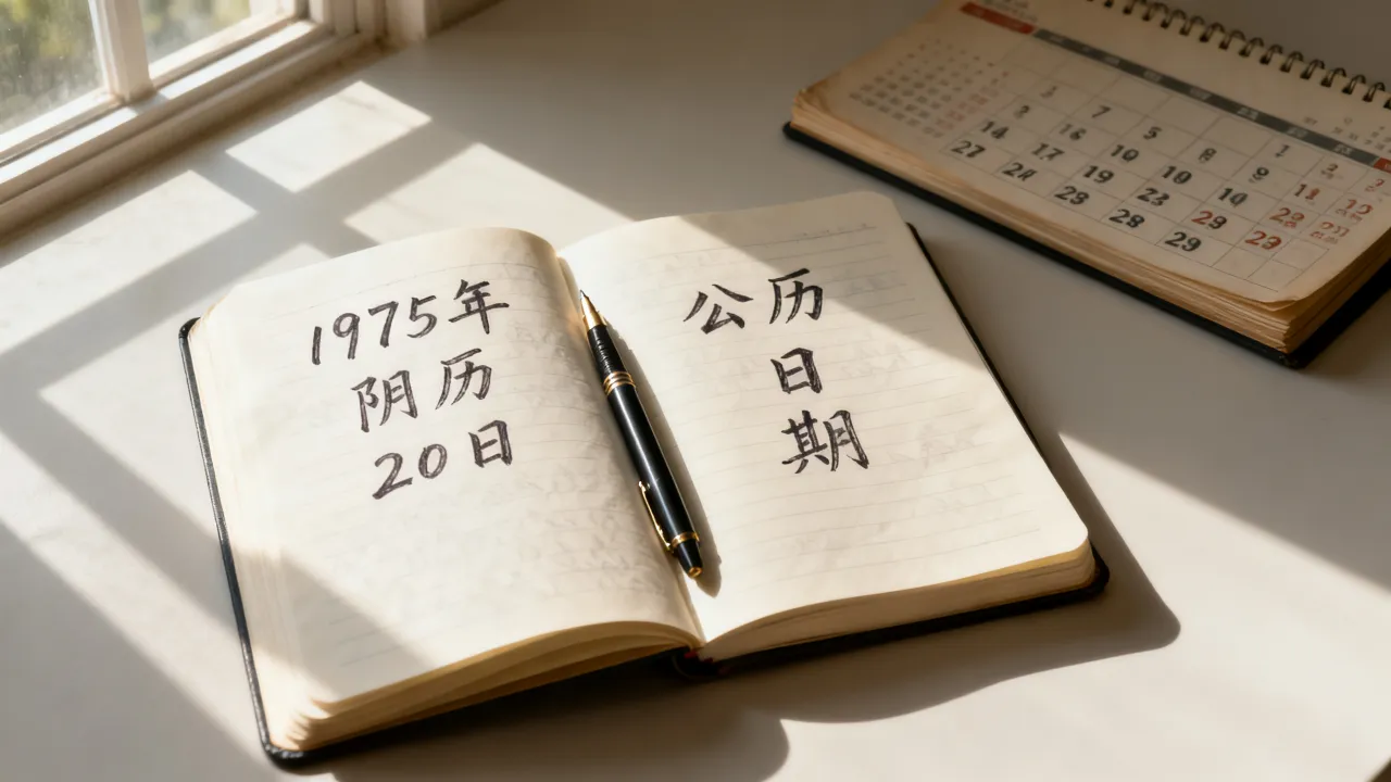 1975年阴历20日对应公历几号，农历日期查询