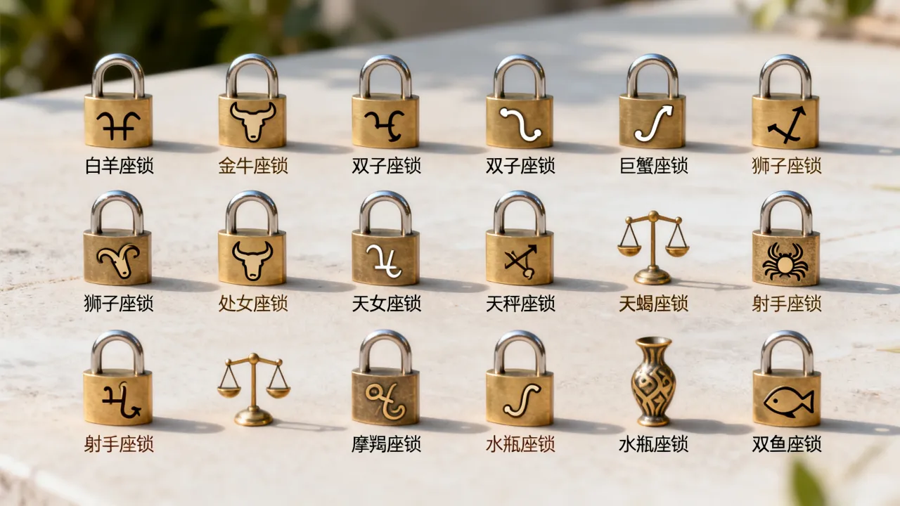 十二星座锁是什么,十二星座锁怎么画简单又漂亮? 十二星座锁是什么,十二星座锁怎么画简单又漂亮?