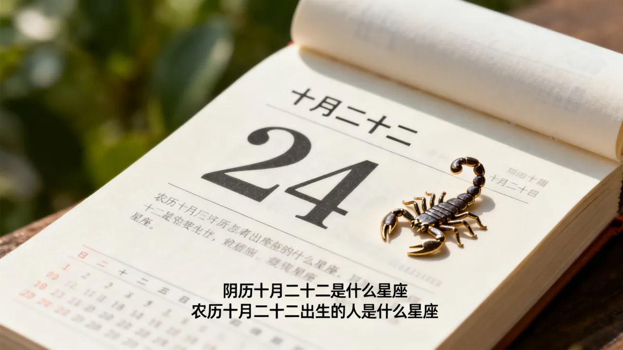 阴历十月二十二是什么星座，农历十月二十二出生的人是什么星座？
