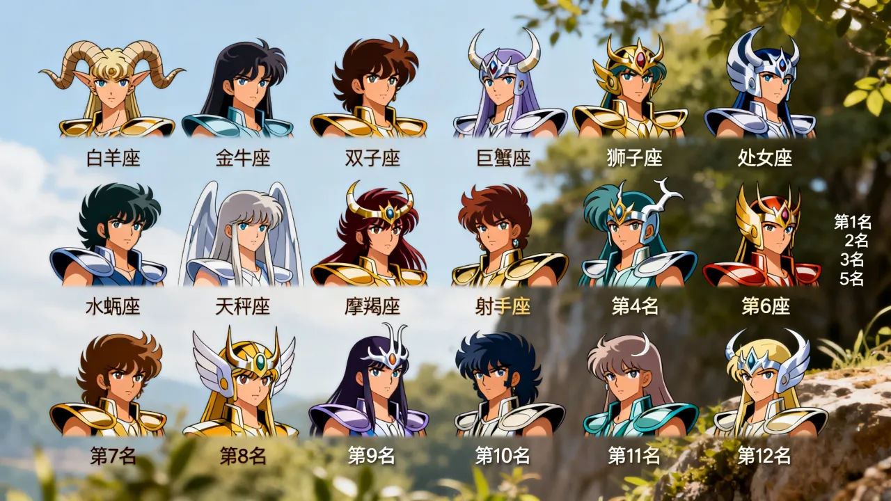 圣斗士十二星座顺序是什么,圣斗士十二星座实力排名谁最强? 圣斗士十二星座顺序是什么,圣斗士十二星座实力排名谁最强?