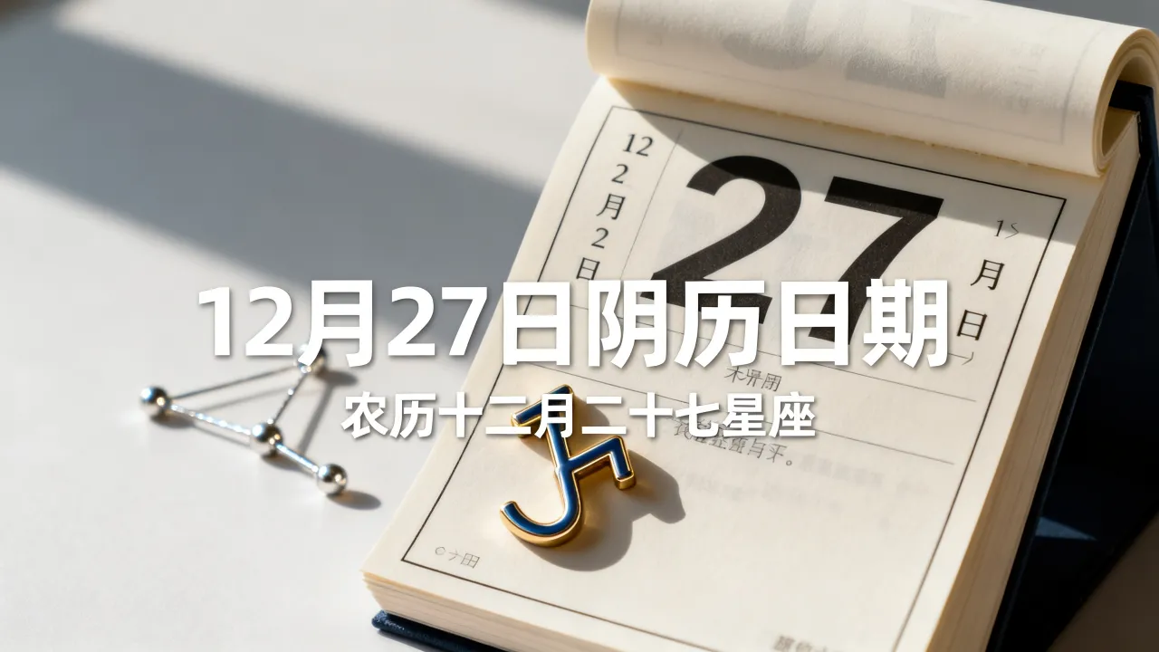 12月27是阴历几月几号,农历十二月二十七是什么星座 12月27是阴历几月几号,农历十二月二十七是什么星座